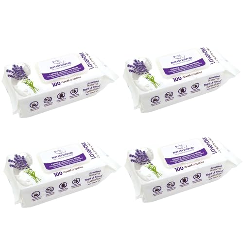 Pet Wipes for Dogs: Lavender Scent, 400 Count