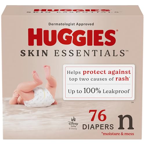 Huggies Newborn Diapers, 76 Count (6-9 lbs)