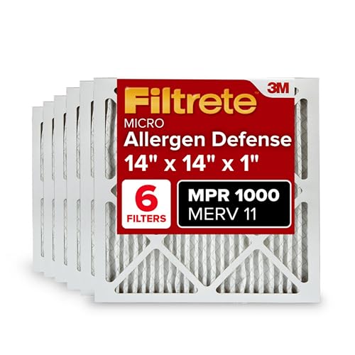 Filtrete MERV 11 Air Filter, 14x14x1, 6-Pack