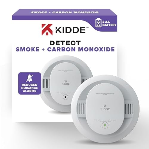 Kidde Smoke & CO Detector, Battery Powered, Voice Alerts