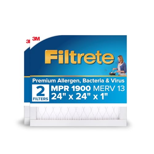 Filtrete MERV 13 AC Furnace Filter, 2-Pack, 24x24x1
