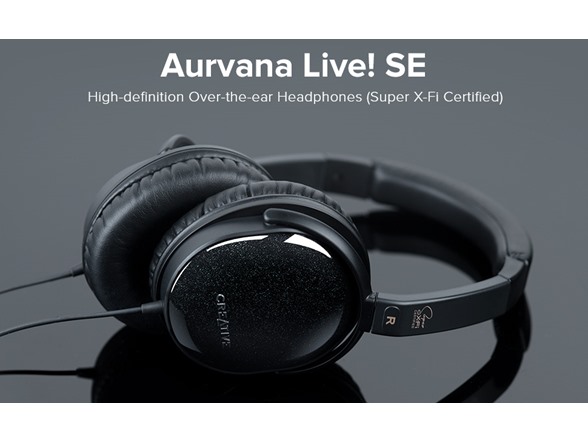 Creative Aurvana Live! SE Over Ear Wired Headphones Black