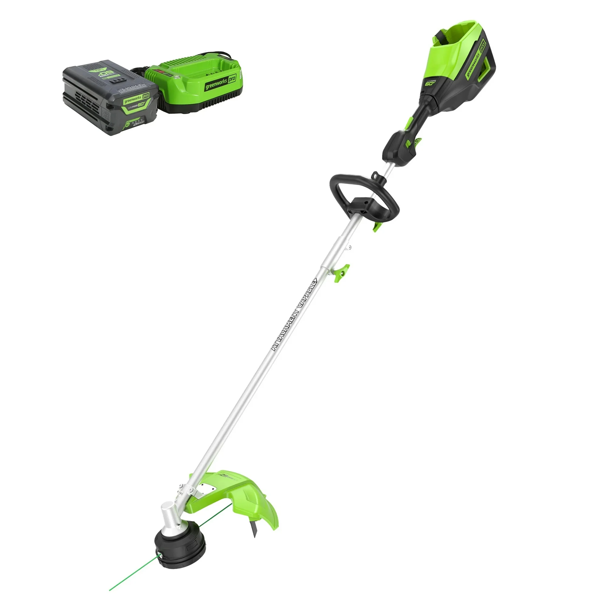 Greenworks 60V Cordless String Trimmer with Battery & Charger