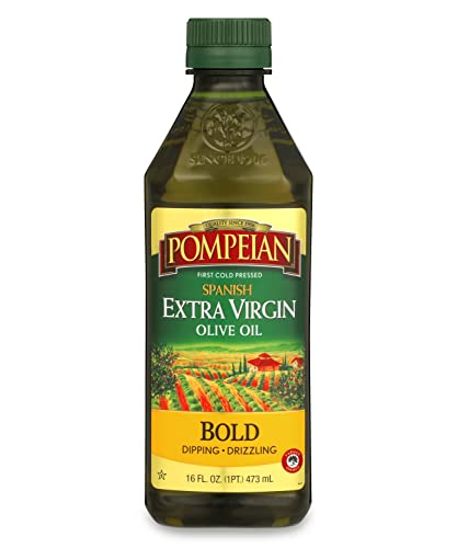 Pompeian Spanish Extra Virgin Olive Oil, 16 Fl Oz, First Cold Pressed