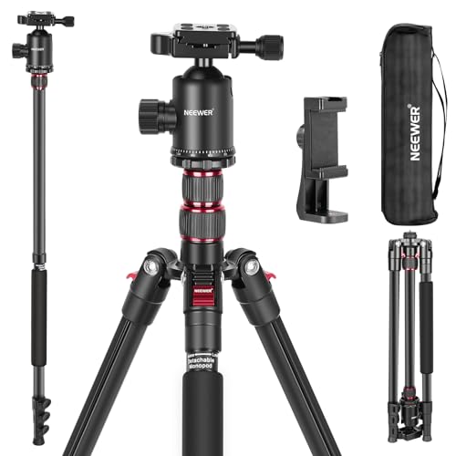 NEEWER 77″ Camera Tripod Monopod with 360° Ball Head