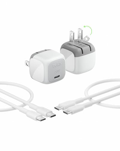Belkin 20W USB-C Charger (2 Pack) with Cable, White