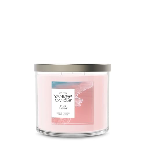 Yankee Candle Pink Sands 3 Wick Jar, 40-Hour Scent