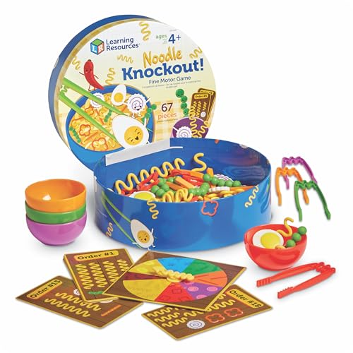 Noodle Knockout! Fine Motor Game, 67 Pieces, Ages 4+