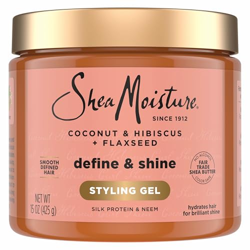 SheaMoisture Flaxseed Coconut Styling Gel, Frizz Control, 15oz