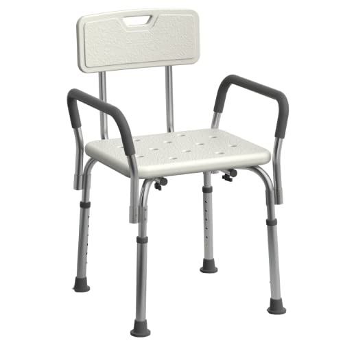 Heavy Duty Medline Shower Chair, 350 lb Capacity, Adjustable Height