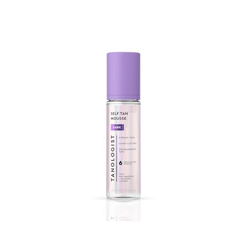 Tanologist Dark Self Tan Mousse, Vegan, Streak-Free, 6.76 fl. oz