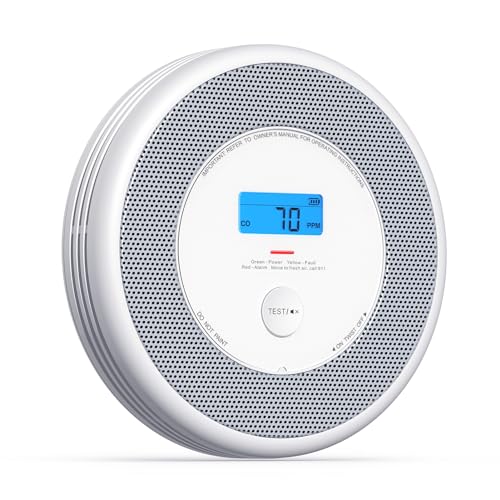 X-Sense Smoke & CO Detector with Voice Alerts, 1-Pack