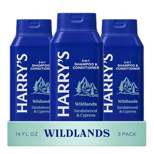 Harry’s 2-in-1 Shampoo & Conditioner, Wildlands Scent, 3 Pack