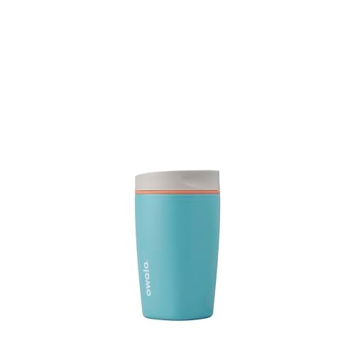 Owala SmoothSip 12 oz Insulated Coffee Tumbler, Grey/Blue