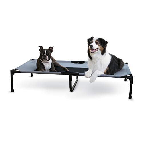 K&H Outdoor Elevated Dog Cot, XL, Washable Mesh, Portable
