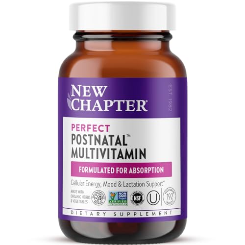 New Chapter Postnatal Vitamins with D3, B Vitamins, 192 Count