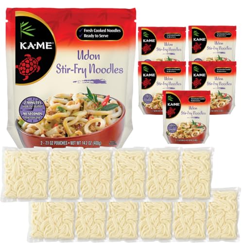 KA-ME Udon Noodles – Stir Fry, 14.2 oz, Pack of 6