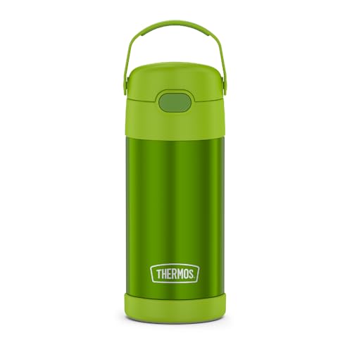THERMOS FUNTAINER 12oz Kids Insulated Water Bottle, Lime