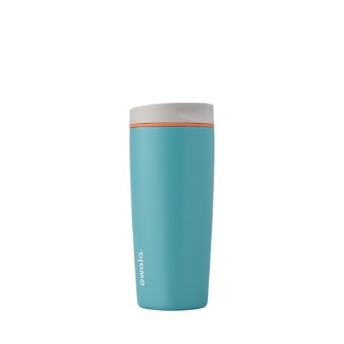 Owala SmoothSip Insulated Tumbler, 20 oz, Grey/Blue