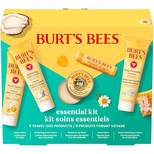 Burt’s Bees Essentials Set: 5 Travel Size Skincare Products