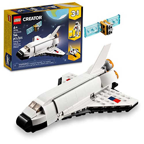 LEGO Creator 3-in-1 Space Shuttle Building Set, Ages 6+