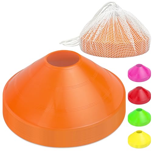 GoSports Agility Training Cones – 20 Pack with Tote