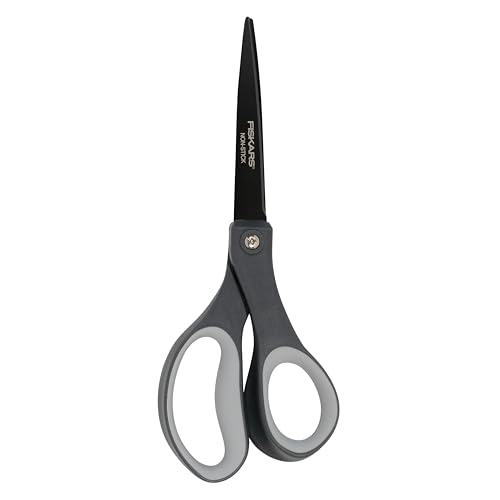 Fiskars 8″ Titanium Non-stick Scissors for Home & Office