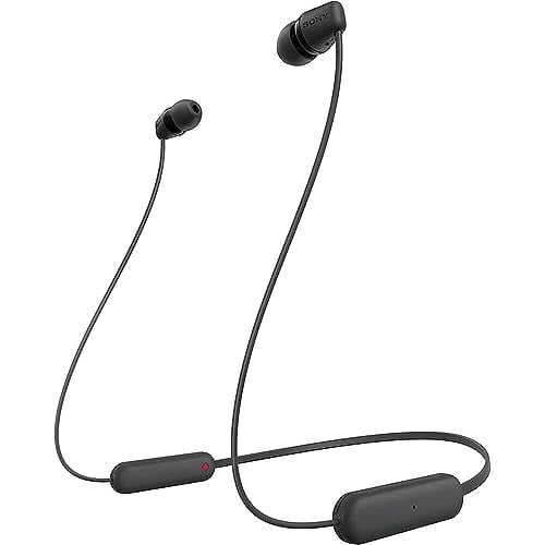 Sony WI-C100 Wireless In-Ear Bluetooth Headphones, Black