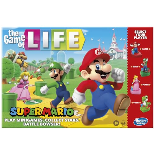 Hasbro Game of Life: Super Mario Edition for Kids 8+