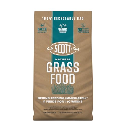 Scott’s Natural Grass Food, 10-Week Fertilizer, 2,000 sq. ft. Coverage