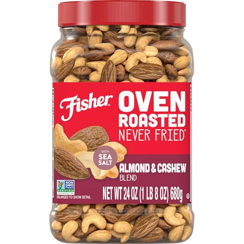Fisher Oven Roasted Almond & Cashew Blend, 24 oz, Gluten-Free