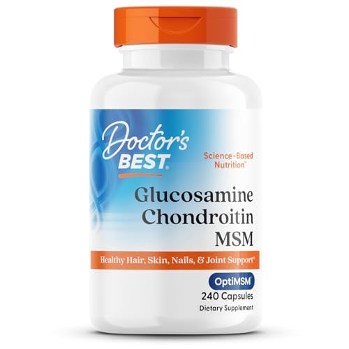 Doctor’s Best Glucosamine Chondroitin MSM, Joint Support, 240 Capsules