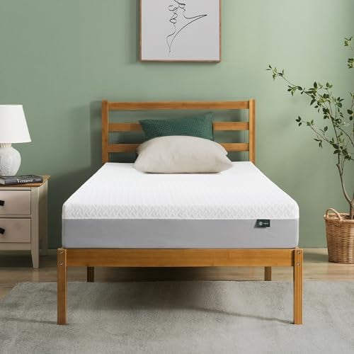 ZINUS 8″ Green Tea Memory Foam Mattress, Twin, Medium Feel