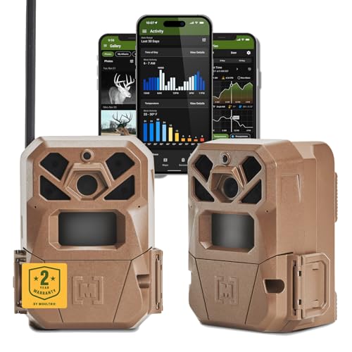 Moultrie Edge 2 Cellular Trail Camera – 36MP, 1080P, 100ft Range