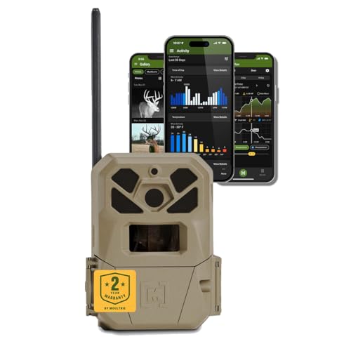 Moultrie Edge 2 Pro 4G LTE Trail Camera – 40MP, 1440P Video, No-Glow Flash
