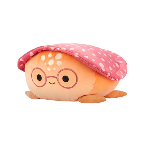 12″ Caine Orange Turtle Squishmallow with Glasses Plush