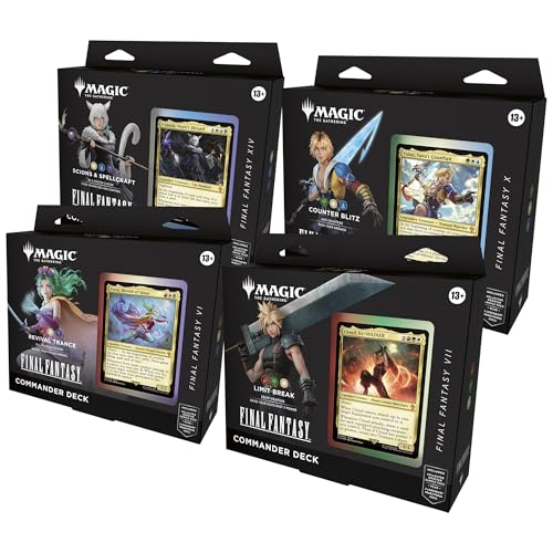 Magic: The Gathering Final Fantasy Commander Deck Bundle (4 Decks)
