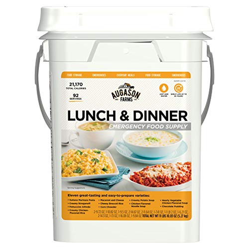 Augason Farms Emergency Food Bucket, 92 Servings, Long Shelf Life