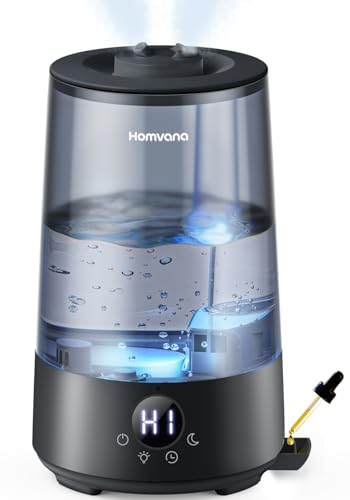Homvana 3.6L Cool Mist Humidifier, 34H, Filterless, Black