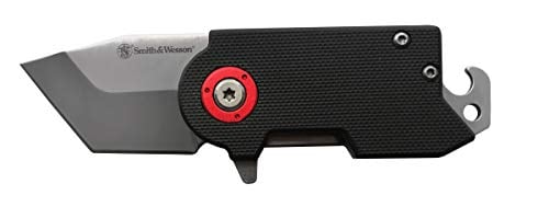 Smith & Wesson 2.5″ Keychain Tanto Knife, G10 Handle
