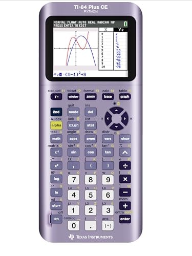 TI-84 Plus CE Python Graphing Calculator, Iris Purple