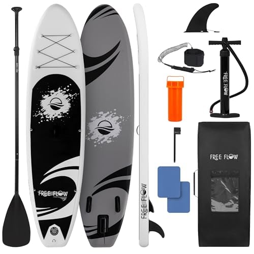 SereneLife Inflatable Paddle Board with Accessories & Carry Bag