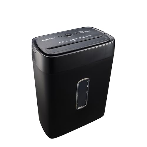 Amazon Basics 12-Sheet Cross Cut Shredder, Black