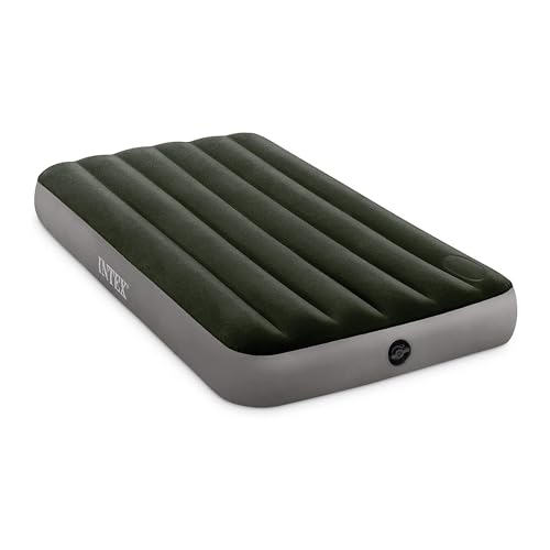 Intex Dura-Beam Full Air Mattress with Foot Pump – 600lb Capacity