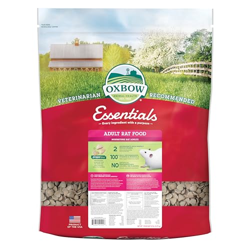Oxbow Essentials All-Natural Adult Rat Food, 20 lb.