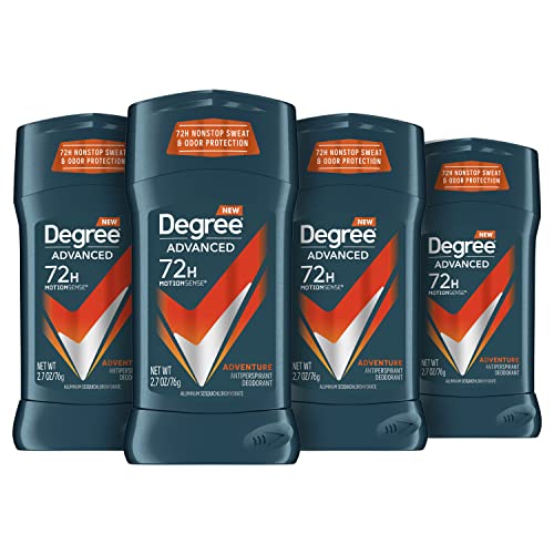 Degree Adventure Men’s Antiperspirant, 2.7 Oz (Pack of 4)