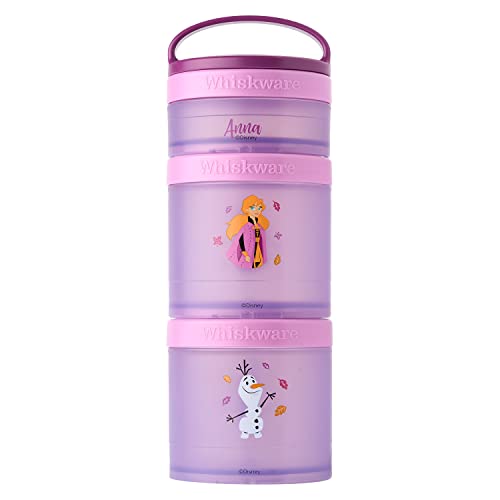 Disney Princess Frozen Snack Containers, Durable, Dishwasher Safe, Anna & Olaf