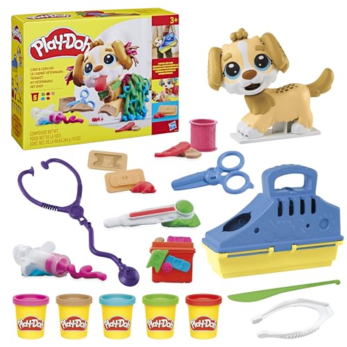 Play-Doh Vet Playset with Toy Dog and Tools, Non-Toxic