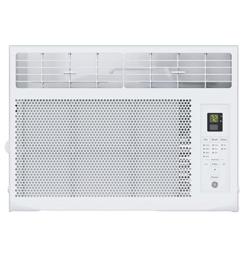 GE 6,000 BTU Window Air Conditioner for Small Rooms, White