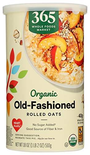 365 Organic Old Fashioned Rolled Oats, 18 oz